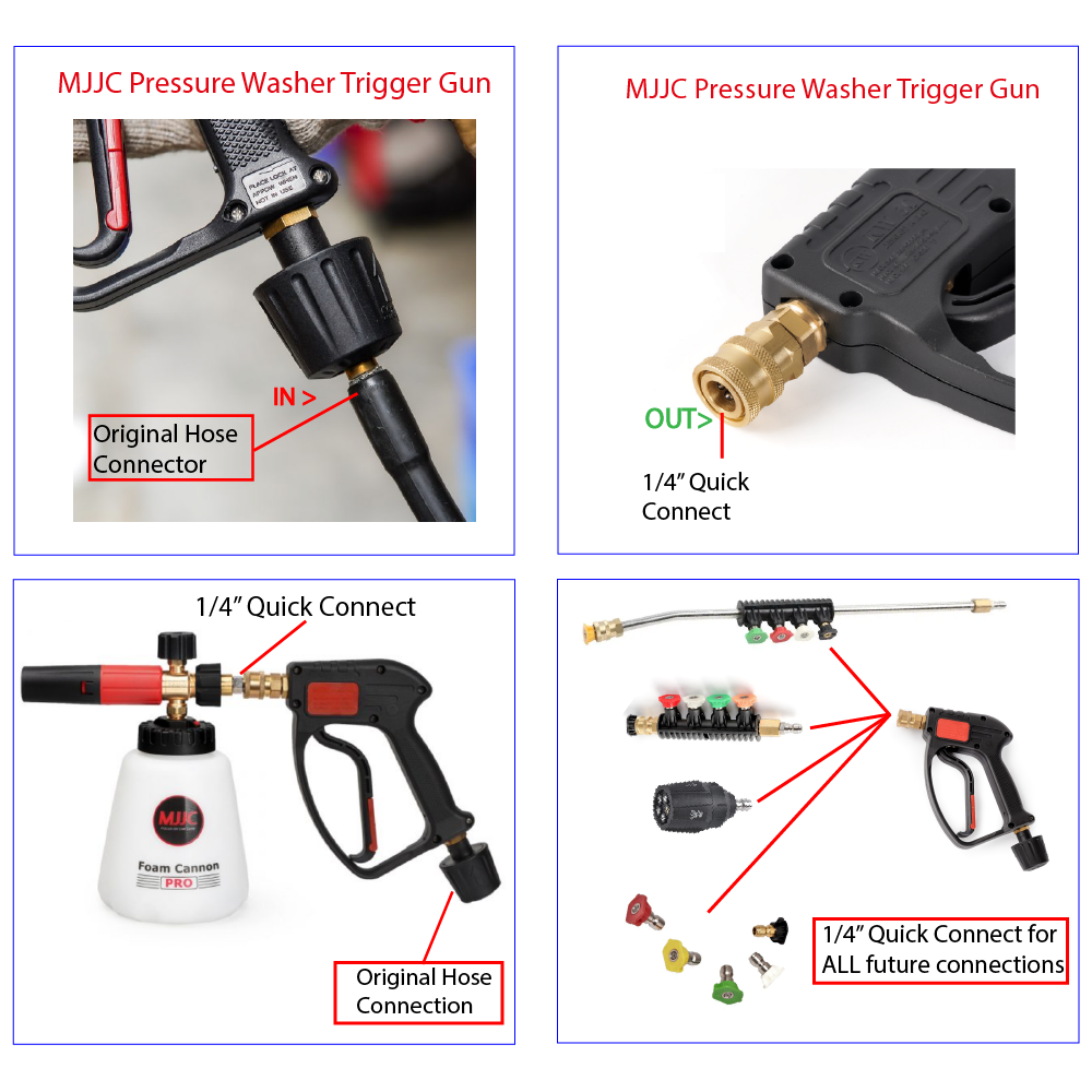 13m Commercial Grade Hose and Short Trigger Gun